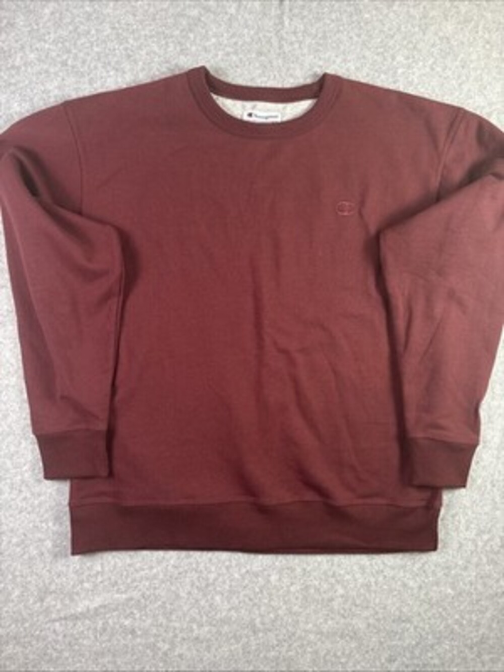 Champion Sweatshirt Mens XL Burgundy Red Powerblend Fleece Crewneck